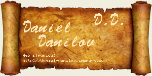 Daniel Danilov vizit kartica
